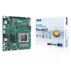 Asus PRO H810T-CSM - Corporate Stable Model, Intel H810, 1851, Thin Mini ITX, 2 DDR5 SO-DIMM, HDMI, DP, LVDS, GB LAN, 19v DC in, 1x M.2 Asus PRO H810T-CSM - Corporate Stable Model, Intel H810, 1851, Thin Mini ITX, 2 DDR5 SO-DIMM, HDMI, DP, LVDS, GB LAN, 19v DC in, 1x M.2